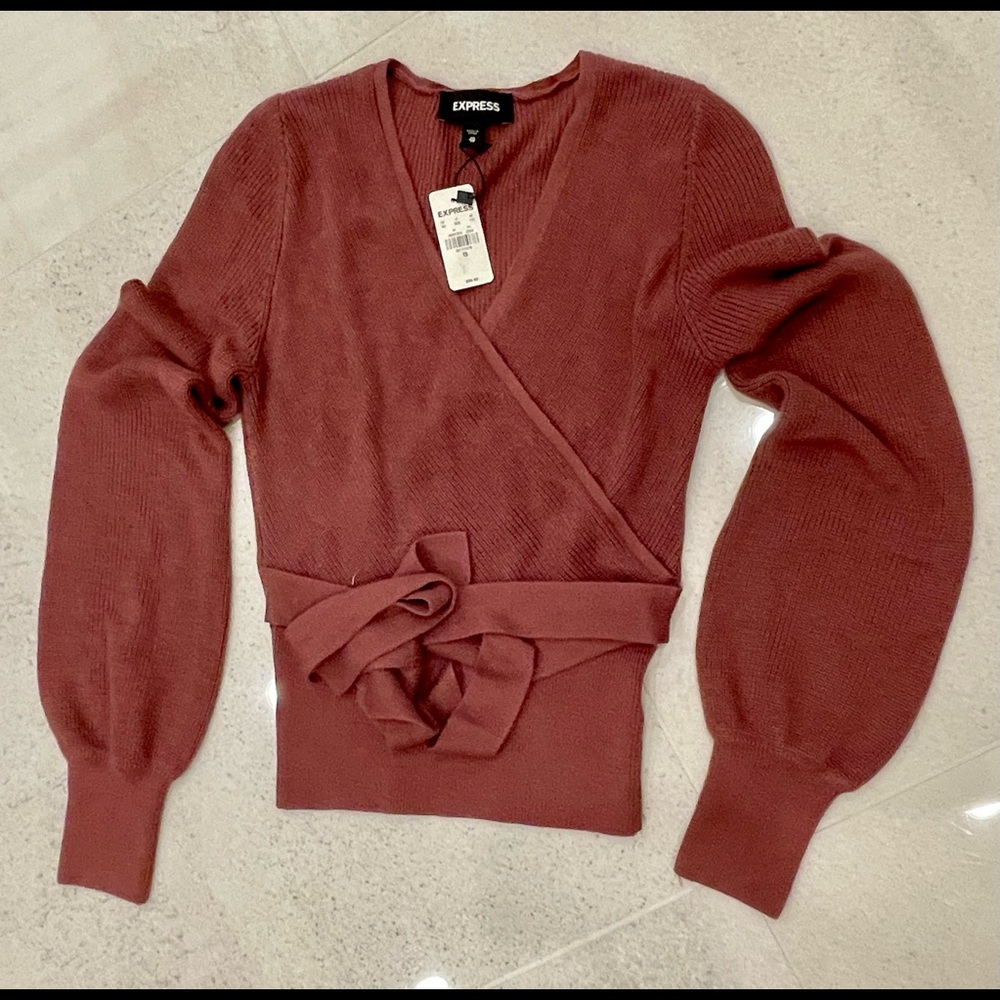 Wrap  Neck Blouse